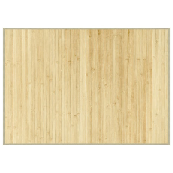 vidaXL Rectangular Rug Light Natural 70x100 cm Bamboo