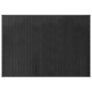 vidaXL Rectangular Rug Grey 70x100 cm Bamboo