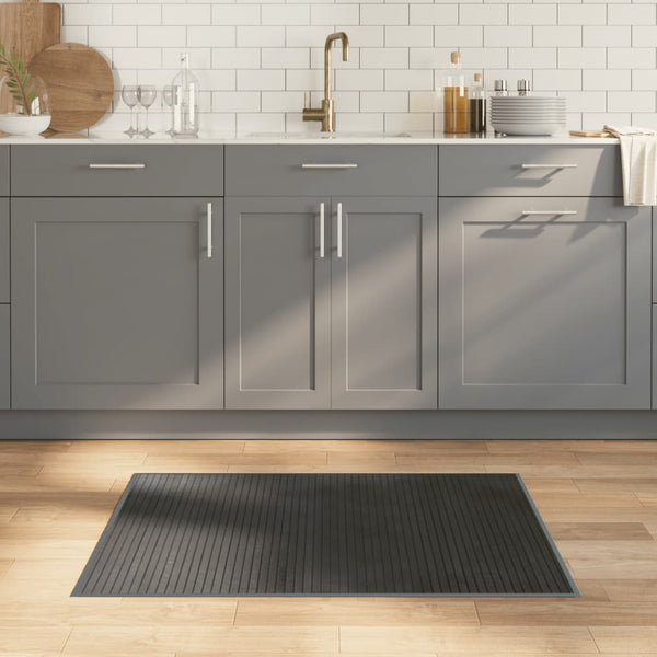 vidaXL Rectangular Rug Grey 70x100 cm Bamboo
