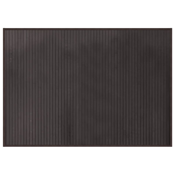 vidaXL Rectangular Dark Brown Rug 70x100 cm Bamboo