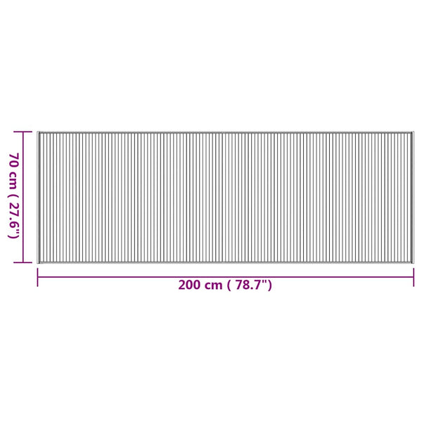 Bambus Teppich Natur 70x200 cm