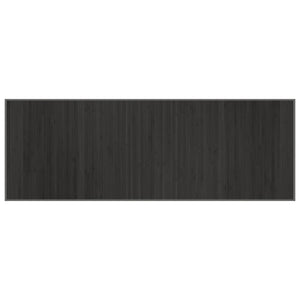 Grauer Bambus Teppich 70x200 cm