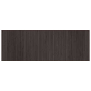 Dunkelbrauner Bambus Teppich 70x200 cm