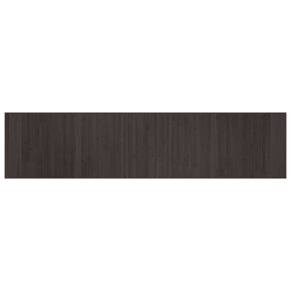 Dunkelbrauner Bambus Teppich 70x300 cm