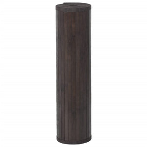 Dunkelbrauner Bambus Teppich 70x500 cm