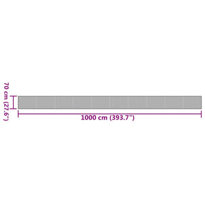 Dunkelbrauner Bambus Teppich 70x1000 cm