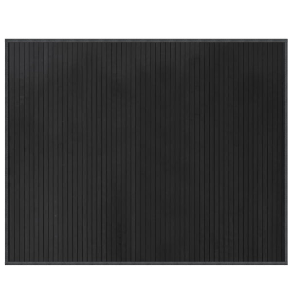 Grauer Bambus Teppich 80x100 cm