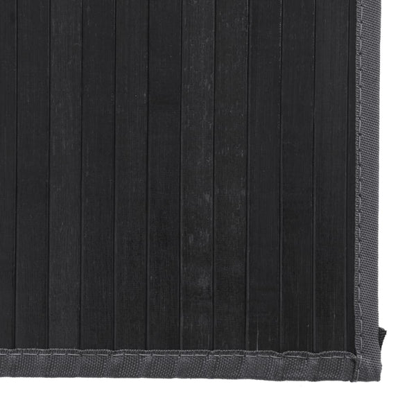 Grauer Bambus Teppich 80x100 cm