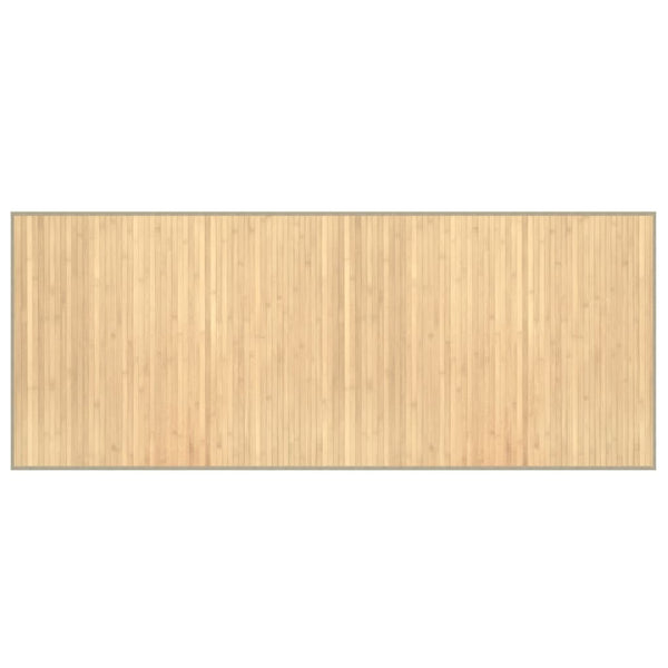 Bambus Teppich Hell 80x200 cm