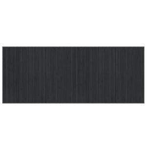 Grauer Bambus Teppich 80x200 cm
