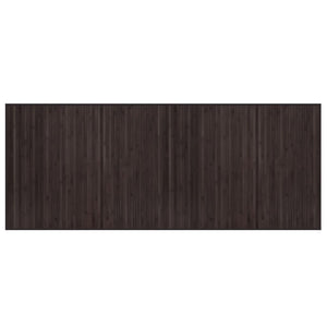 Dunkelbrauner Bambus Teppich 80x200 cm