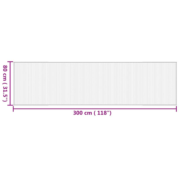 Bambus Teppich Natur 80x300 cm