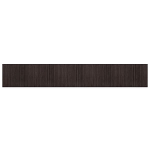 Dunkelbrauner Bambus Teppich 80x500cm