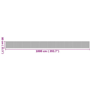 Bambus Teppich Natur 80x1000 cm