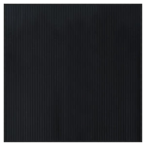 Quadratischer Bambus Teppich Schwarz 100x100 cm