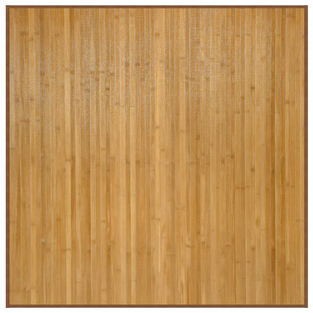 vidaXL Square Rug Natural 100x100 cm Bamboo