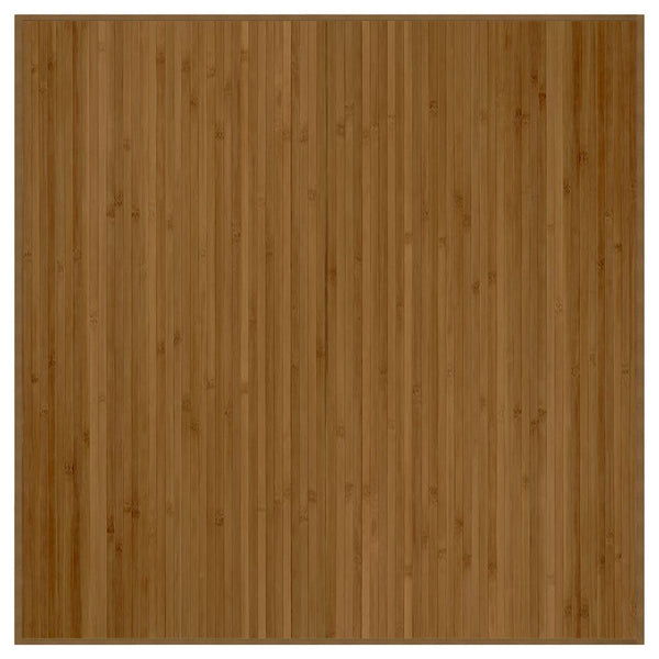 vidaXL Square Rug Brown 100x100 cm Bamboo