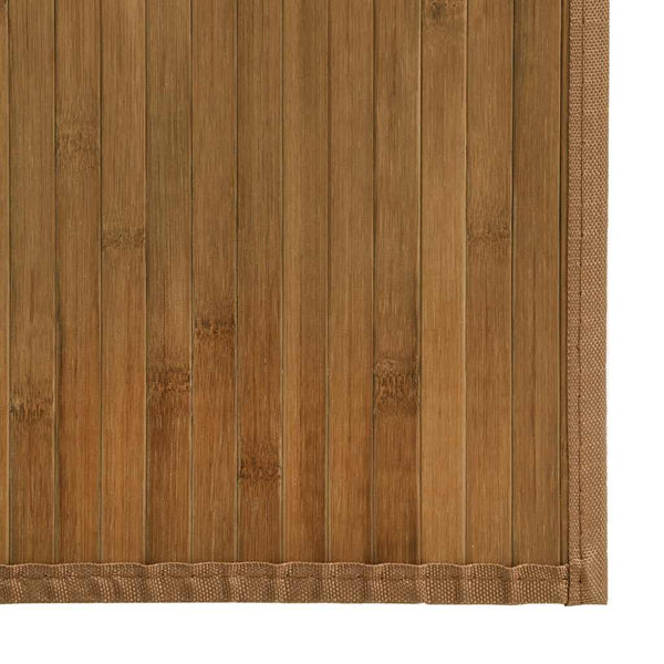 vidaXL Square Rug Brown 100x100 cm Bamboo