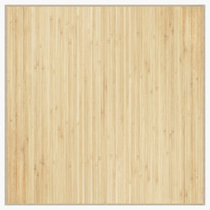 vidaXL Square Rug Light Natural 100x100 cm Bamboo