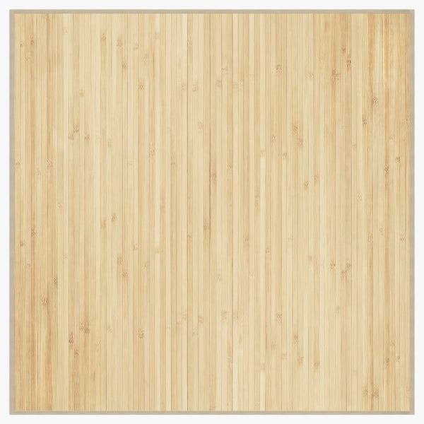 vidaXL Square Rug Light Natural 100x100 cm Bamboo