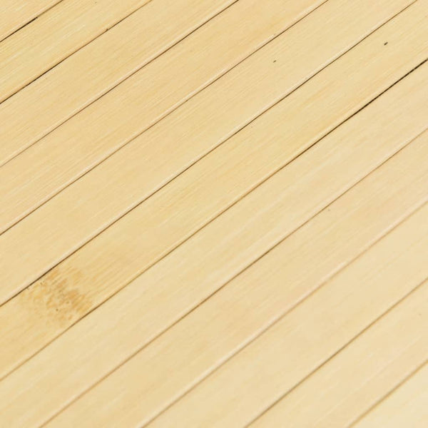 vidaXL Square Rug Light Natural 100x100 cm Bamboo