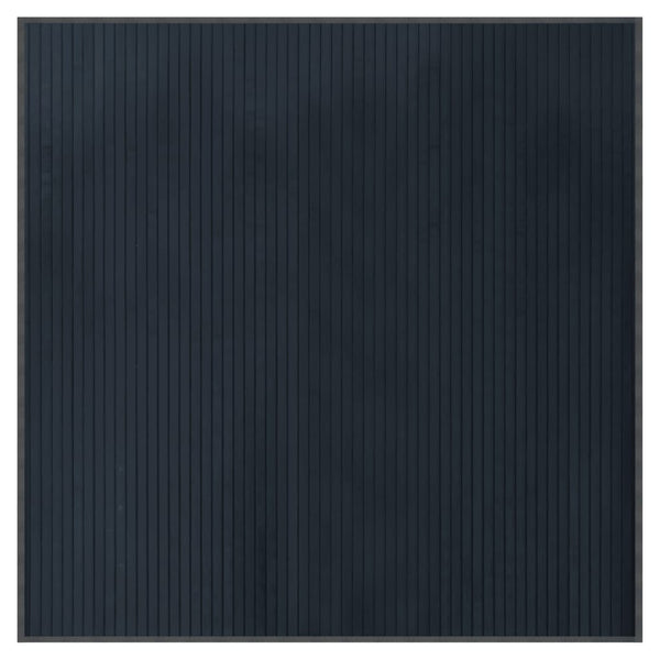 vidaXL Square Rug Grey 100x100 cm Bamboo