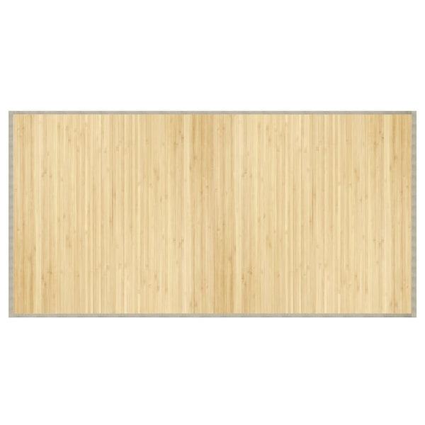 Bambus Teppich Hell 100x200 cm