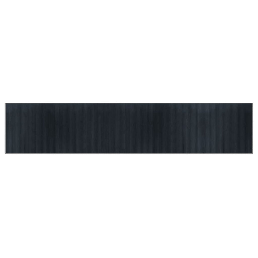 vidaXL Rectangular Grey Rug 100x1000 cm Bamboo