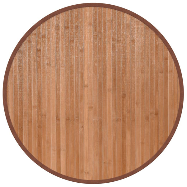 vidaXL Round Rug Natural 60 cm Bamboo