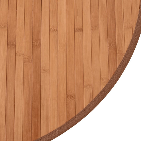 vidaXL Round Rug Natural 60 cm Bamboo
