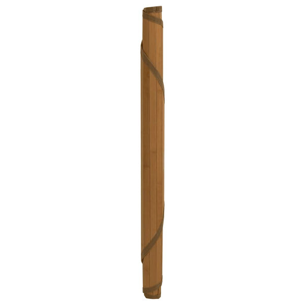 vidaXL Round Rug Brown 60 cm Bamboo