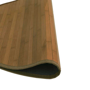 vidaXL Round Rug Brown 60 cm Bamboo