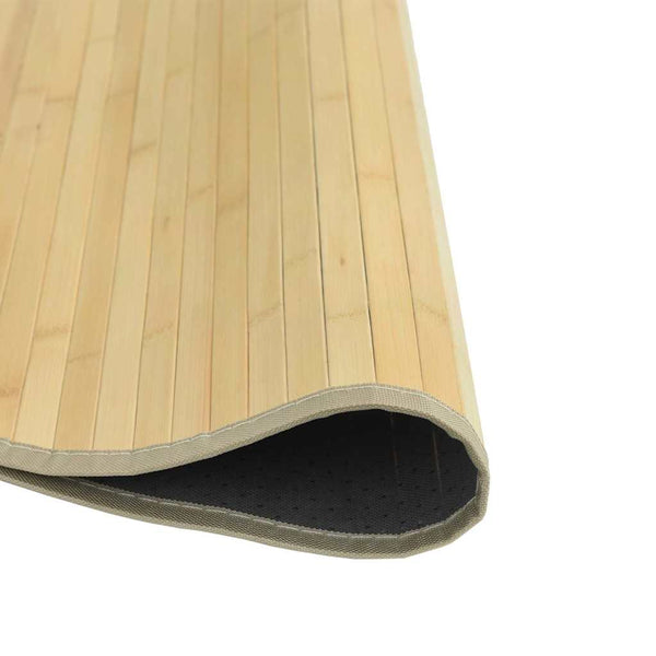 vidaXL Round Rug Light Natural 60 cm Bamboo