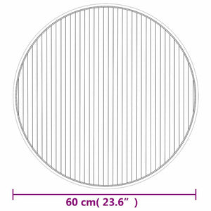 vidaXL Round Rug Light Natural 60 cm Bamboo