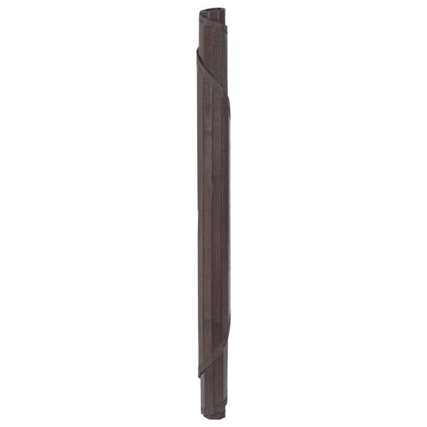 vidaXL Round Rug Dark Brown 60 cm Bamboo