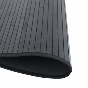 vidaXL Round Rug Black 80 cm Bamboo