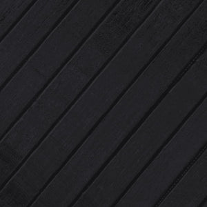 vidaXL Round Rug Black 80 cm Bamboo