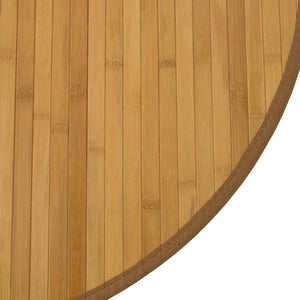vidaXL Rug Round Natural 80 cm Bamboo