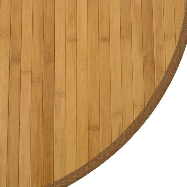 vidaXL Rug Round Natural 80 cm Bamboo
