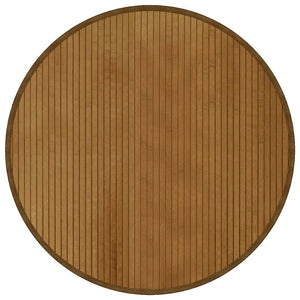 vidaXL Round Rug Brown 80 cm Bamboo