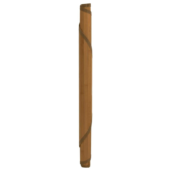 vidaXL Round Rug Brown 80 cm Bamboo