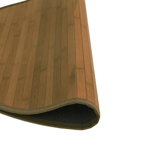 vidaXL Round Rug Brown 80 cm Bamboo