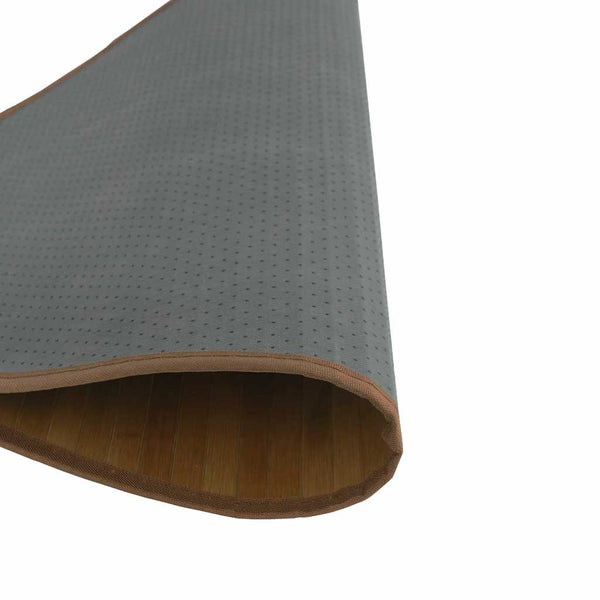 vidaXL Round Rug Brown 80 cm Bamboo