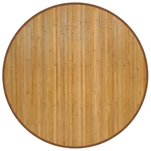 vidaXL Round Rug Natural 100 cm Bamboo