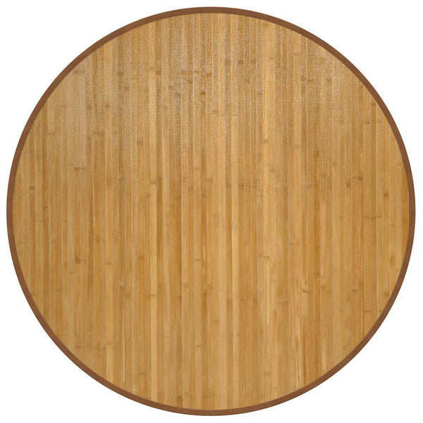 vidaXL Round Rug Natural 100 cm Bamboo