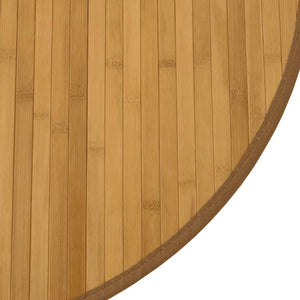vidaXL Round Rug Natural 100 cm Bamboo