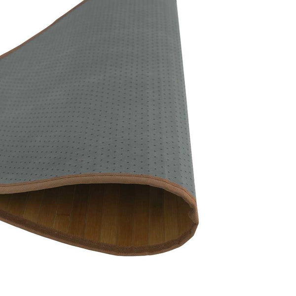 vidaXL Round Brown Carpet 100 cm Bamboo
