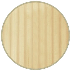 vidaXL Round Rug Light Natural 100 cm Bamboo