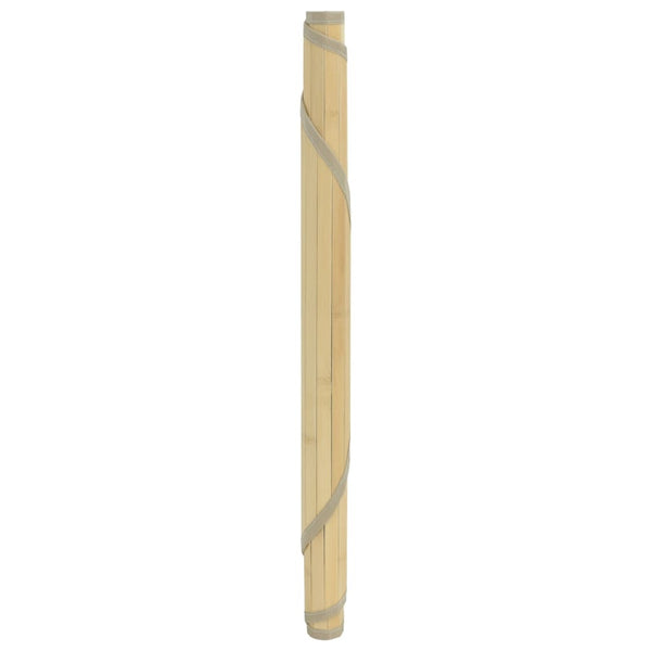 vidaXL Round Rug Light Natural 100 cm Bamboo