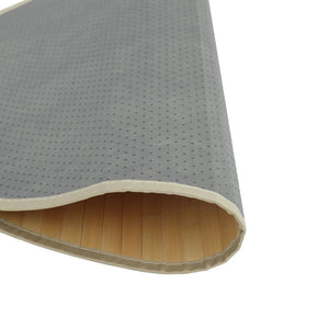 vidaXL Round Rug Light Natural 100 cm Bamboo